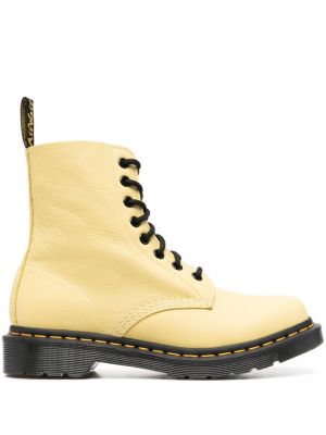 Stövlar med snörning Dr. Martens gul