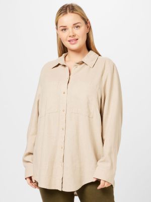 Camicia Only Carmakoma beige