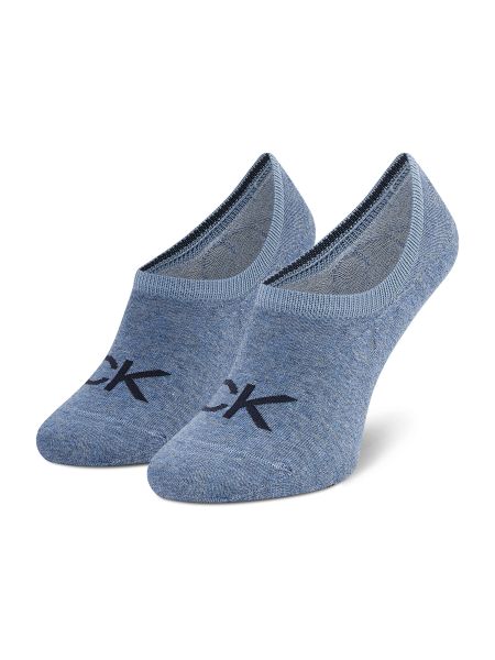 Melanžinės kojinės virš kelių Calvin Klein mėlyna