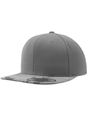 Kamufliažinis kepurė su snapeliu Flexfit sidabrinė