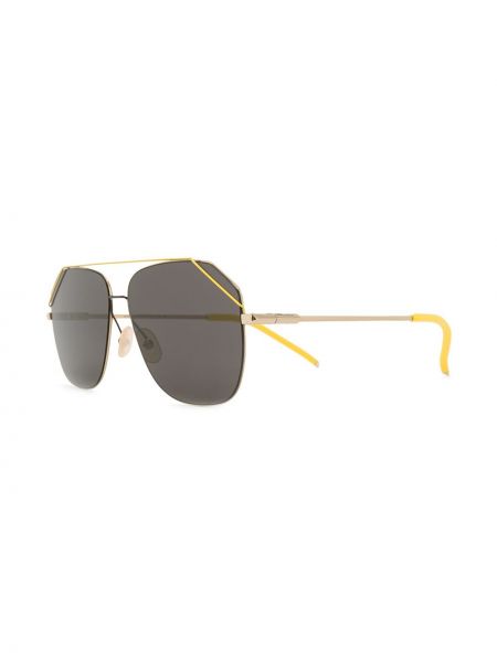 Gafas de sol oversized Fendi Eyewear amarillo