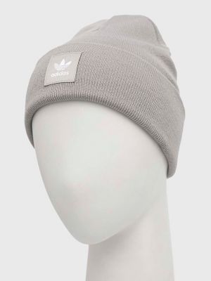 Dzianinowa czapka Adidas Originals szara
