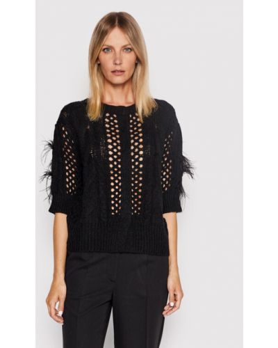 TWINSET Cardigan 222TP3091 Negru Regular Fit