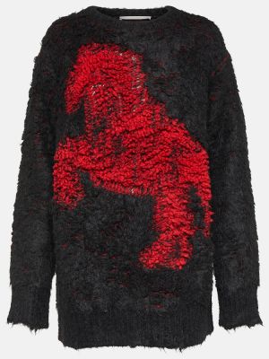 Sweter wełniany żakardowy Stella Mccartney