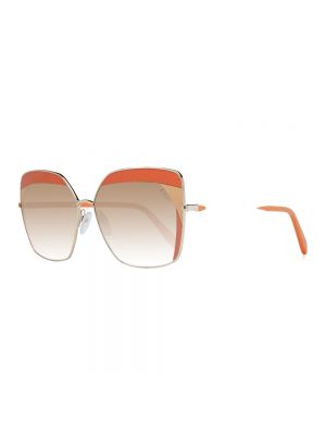 Okulary przeciwsłoneczne Emilio Pucci pomarańczowe