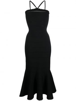 Kleid mit schößchen Victoria Beckham schwarz