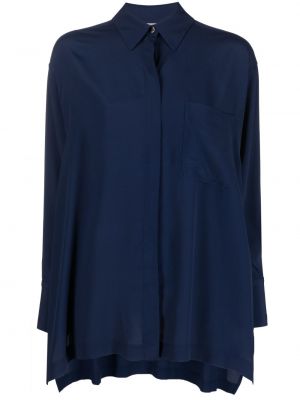 Асиметрична риза Semicouture синьо