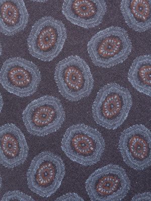Cravate en soie à motifs abstraits Lardini bleu