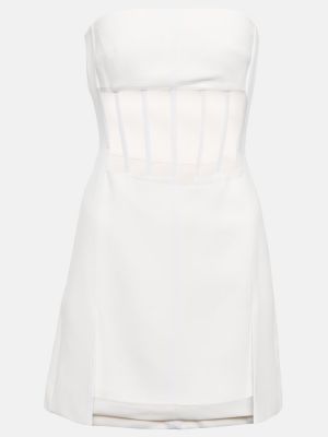 Mrežasta haljina David Koma bijela