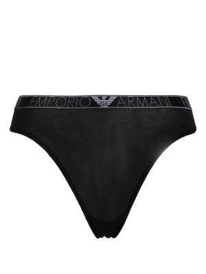 Kalhotky string Emporio Armani černé