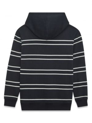 Kokvilnas kapučdžemperis Saint Laurent melns