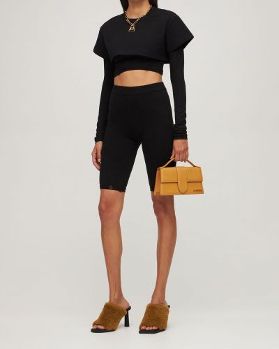 T-shirt in lyocell in jersey Jacquemus nero