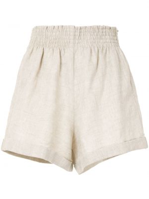 Pantalones cortos de cintura alta Reformation blanco