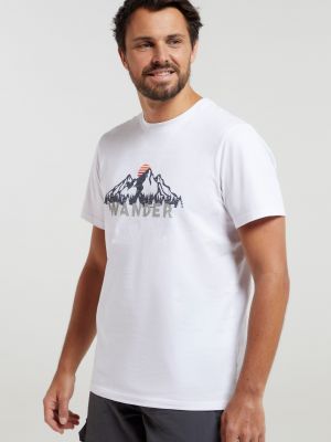 Koszulka bawełniana Mountain Warehouse biała