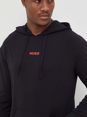 Kapucnis melegítő felső Hugo fekete