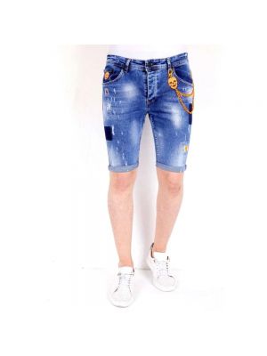 Jeans shorts Local Fanatic blau