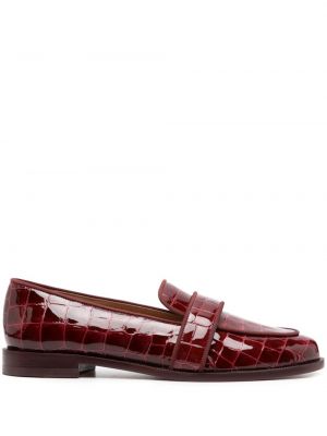 Pantofi loafer din piele Aquazzura roșu