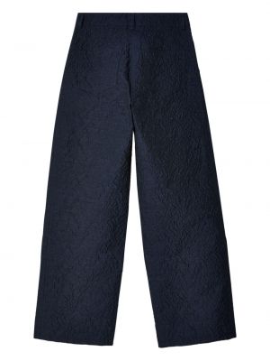Pantalon droit en coton Cecilie Bahnsen bleu