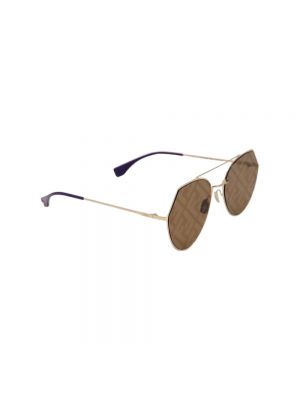 Okulary przeciwsłoneczne Fendi Vintage brązowe