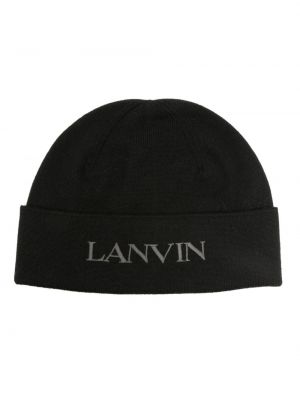 Vlnená čiapka s výšivkou Lanvin