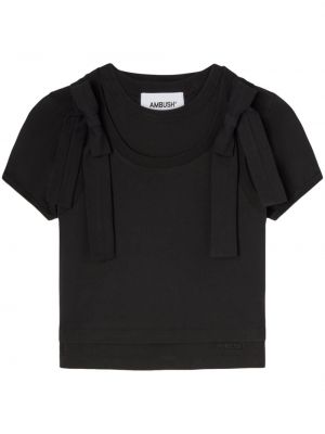 Bavlnené tričko Ambush čierna