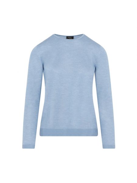 Sweter z kaszmiru Akris niebieski