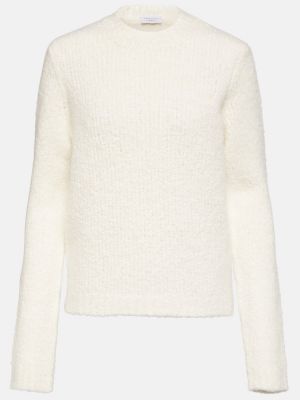 Svileni vuneni džemper Gabriela Hearst bijela