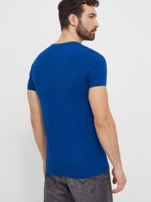 Koszulka slim fit Tommy Hilfiger niebieska