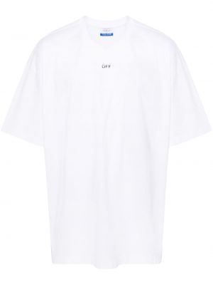 Kokvilnas t-krekls Off-white balts