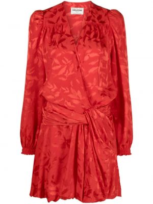 Obleka s cvetličnim vzorcem iz žakarda Zadig&voltaire