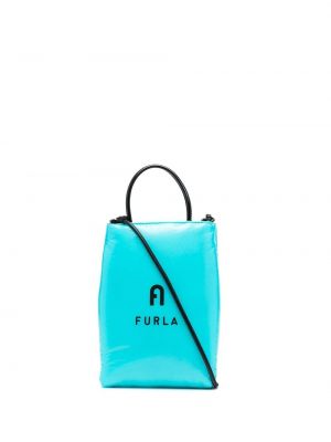 Trykt shoppingbag Furla blå