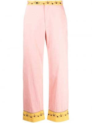 Pantalon à imprimé large en cristal Bode rose