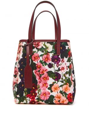 Φλοράλ τσάντα shopper με σχέδιο Oscar De La Renta