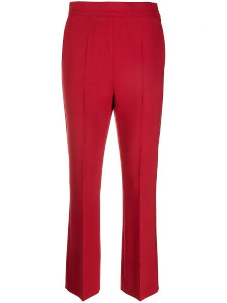 Rovné kalhoty Max Mara červené