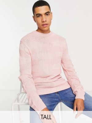 Длинный свитер Le Breve розовый