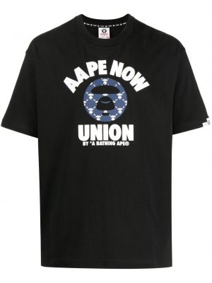 Baskılı pamuk tişört Aape By *a Bathing Ape® siyah