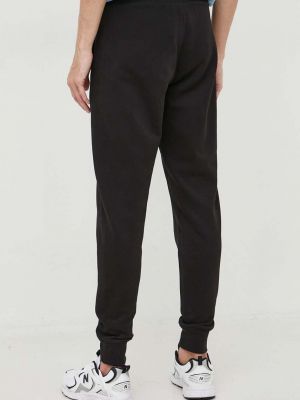 Bavlněné sportovní kalhoty s potiskem Calvin Klein černé