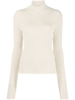 Lniane długi sweter z długim rękawem Nanushka