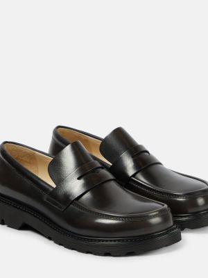 Loafers skórzane Loewe czarne