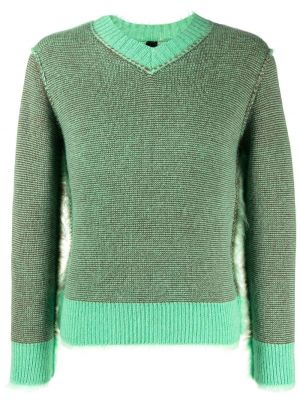 Плетен пуловер Craig Green зелено