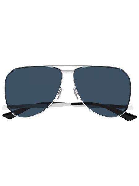Srebrne okulary przeciwsłoneczne Yves Saint Laurent
