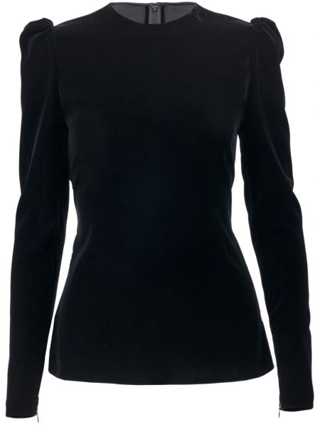 Top med rundhals Carolina Herrera sort