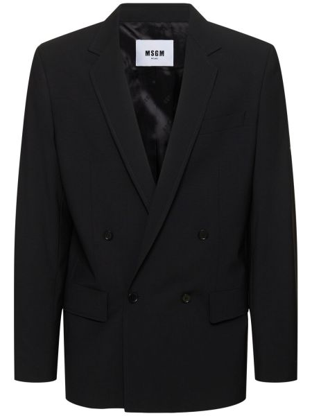 Blazer i ull Msgm svart