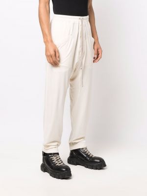 Rovné kalhoty Rick Owens Drkshdw bílé