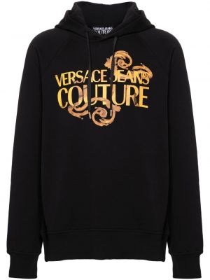Mikina s kapucí Versace Jeans Couture černá