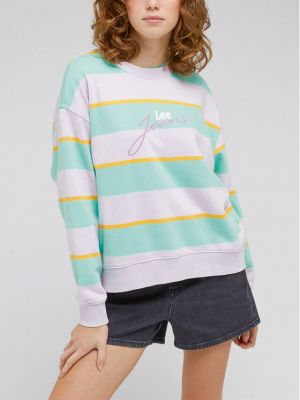 Laza szabású pulóver Lee lila