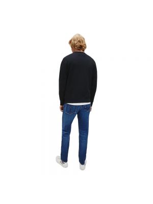Jersey de punto manga larga de tela jersey Calvin Klein Jeans negro
