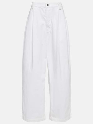 Bílé džíny s vysokým pasem relaxed fit Bottega Veneta