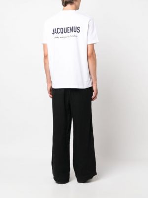 T-shirt aus baumwoll mit print Jacquemus weiß