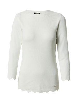 Памучен пуловер More & More бяло